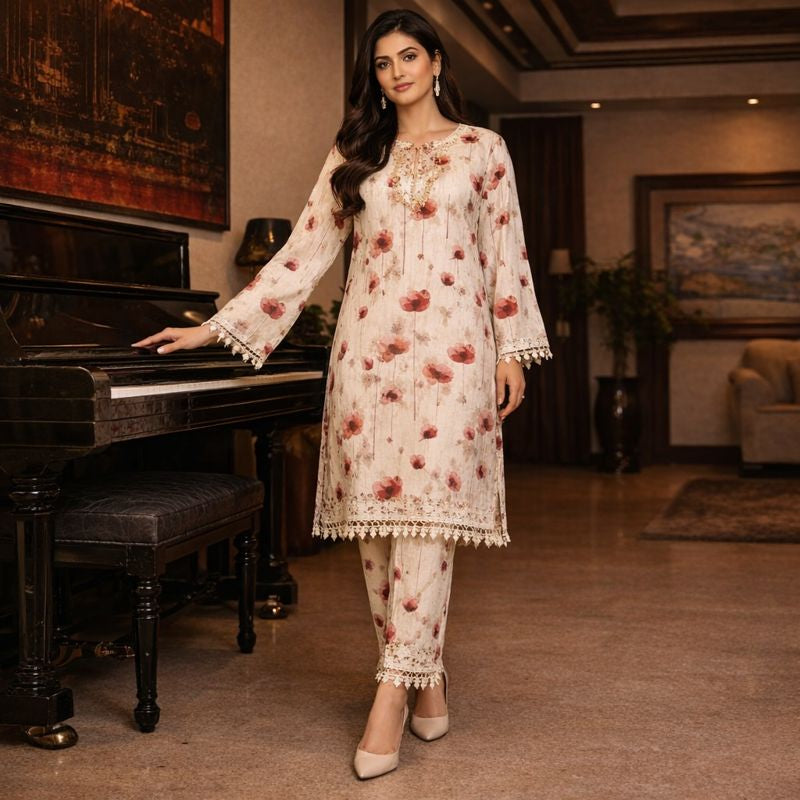 Women Unstitch Full Sleeve Saya (Rb-25)